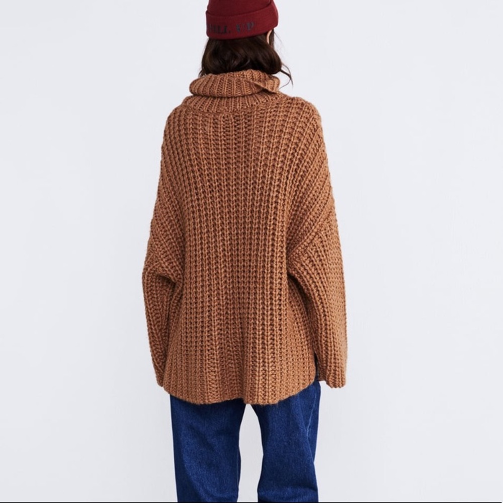 Zara Camel oversized sweater - Picture 7 of 14